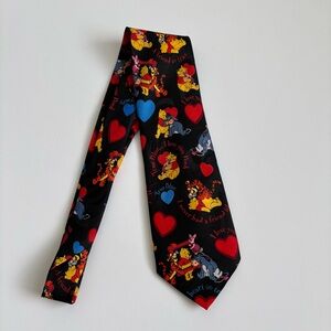 Disney Winnie the Pooh and Friends Hearts Valentine's Day Necktie